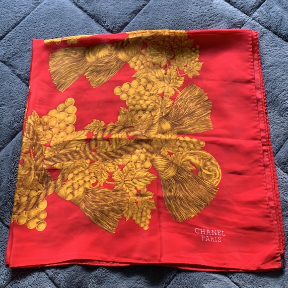 CHANEL PARIS Vintage Silk Scarf - Picture 8 of 9
